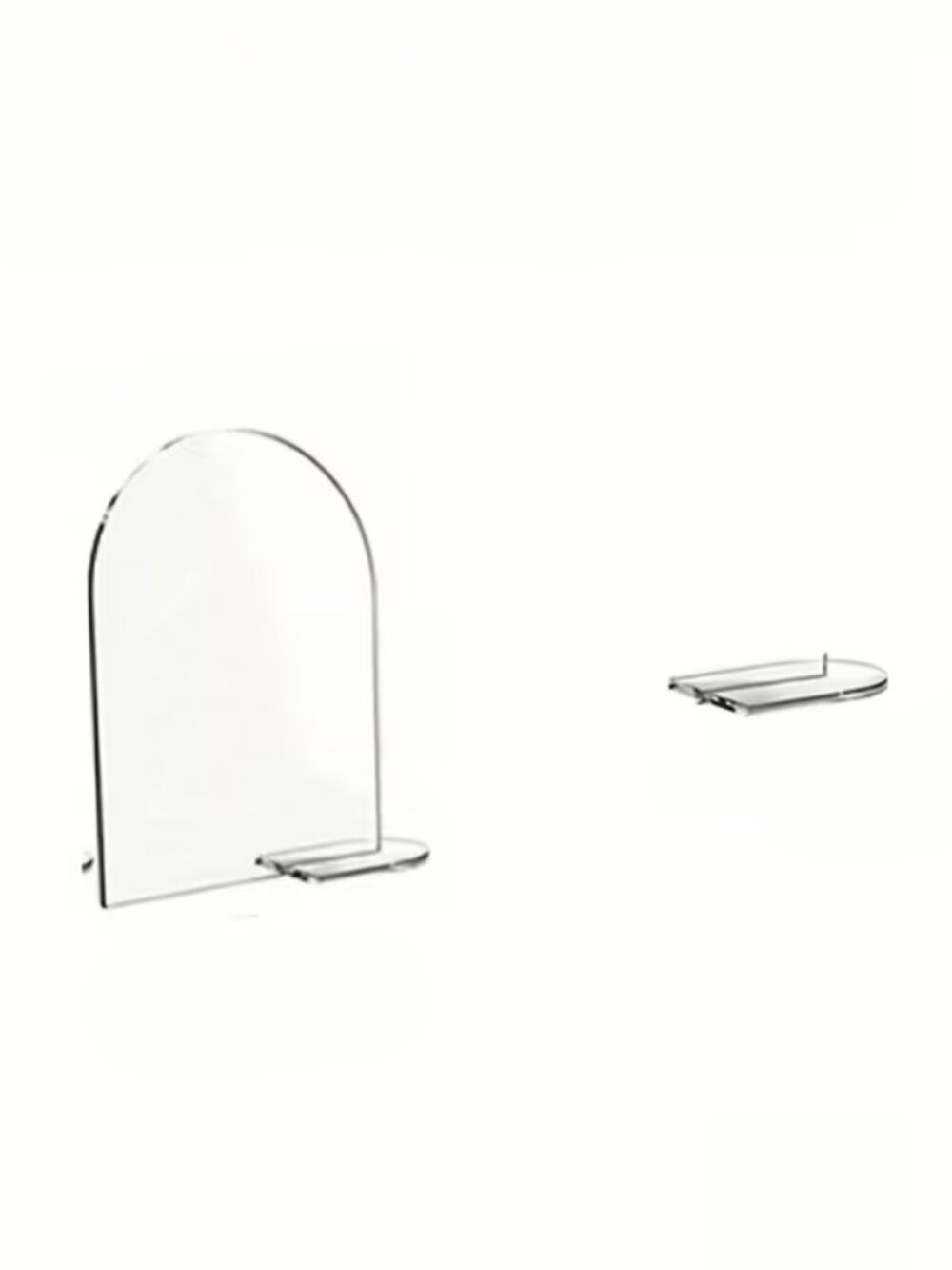 10 Piece 6" Blank Arch Acrylic and Stands